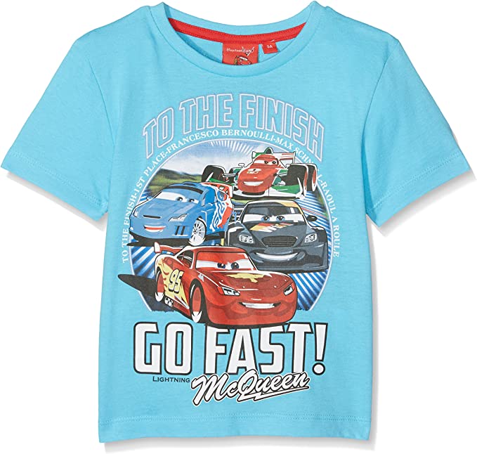 Disney Cars Toddler & Kids T-Shirt Short Sleeve Tee - Fabrica Fantasia