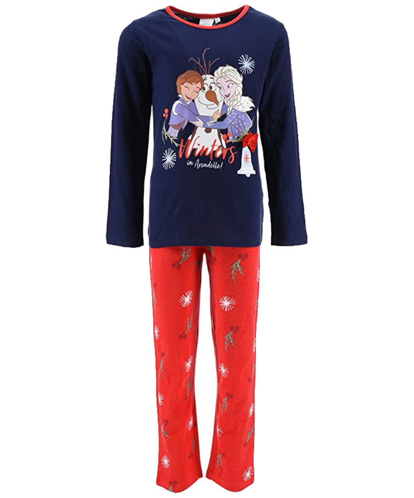 Disney Frozen Girls Pyjama Nightwear Set in Cotton - Fabrica Fantasia