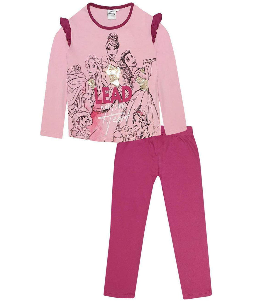 Disney Princess Girls Toddler 2-3 Years, Pyjama Set, Nightwear, Cotton - Fabrica Fantasia