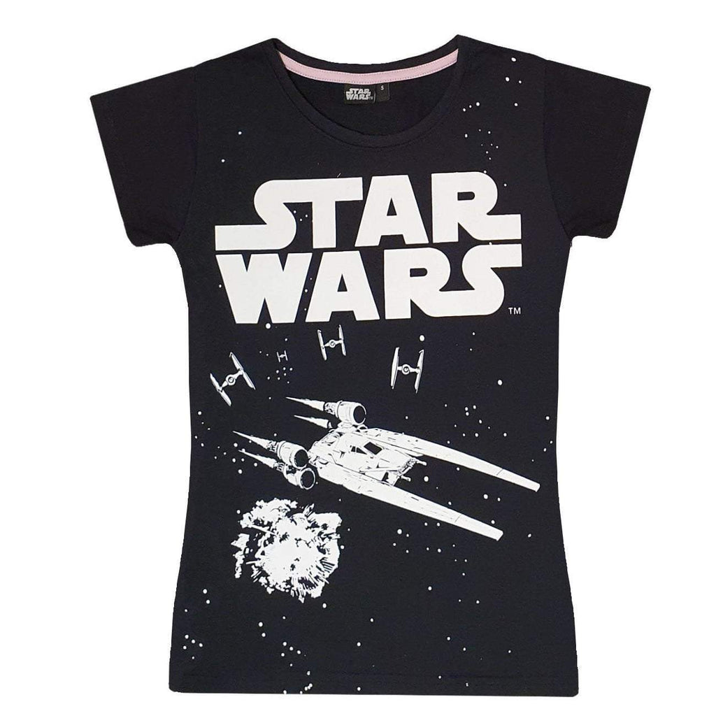 Disney Star Wars Women T-Shirt Short Sleeve Top - Fabrica Fantasia