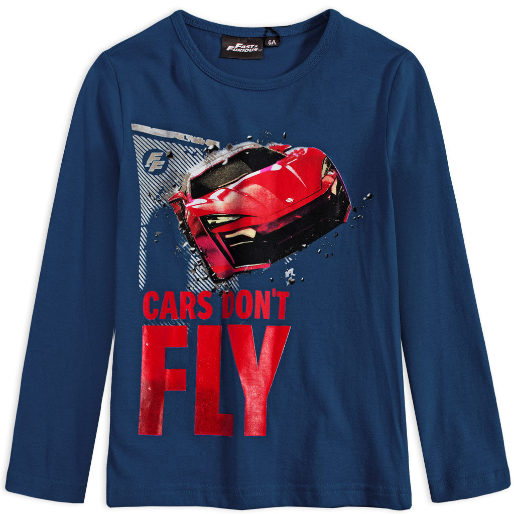 Fast and Furious Kids T-Shirt Long Sleeve Top Tee - Fabrica Fantasia