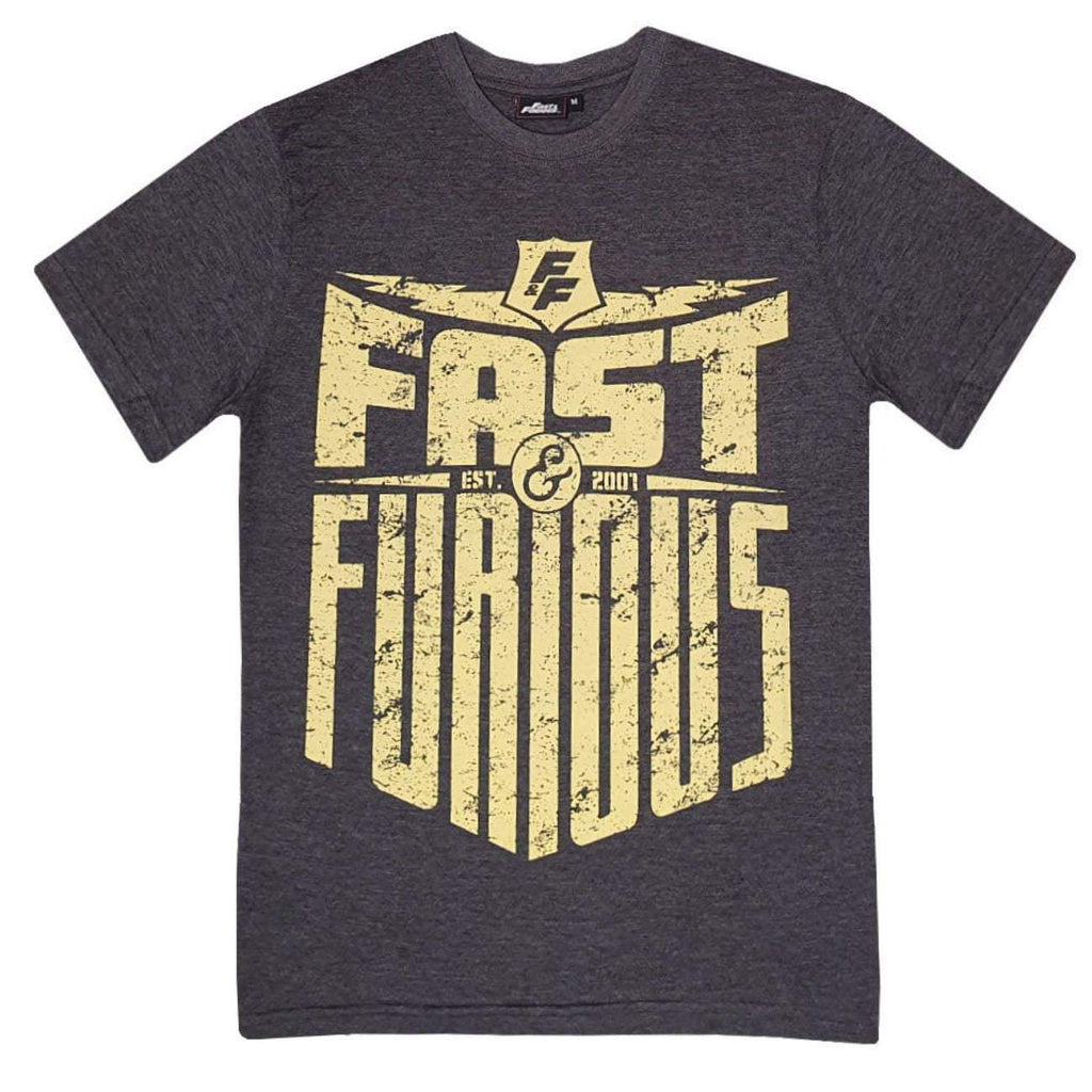 Fast and Furious Men T-Shirt, Short Sleeve Top, Cotton - Fabrica Fantasia