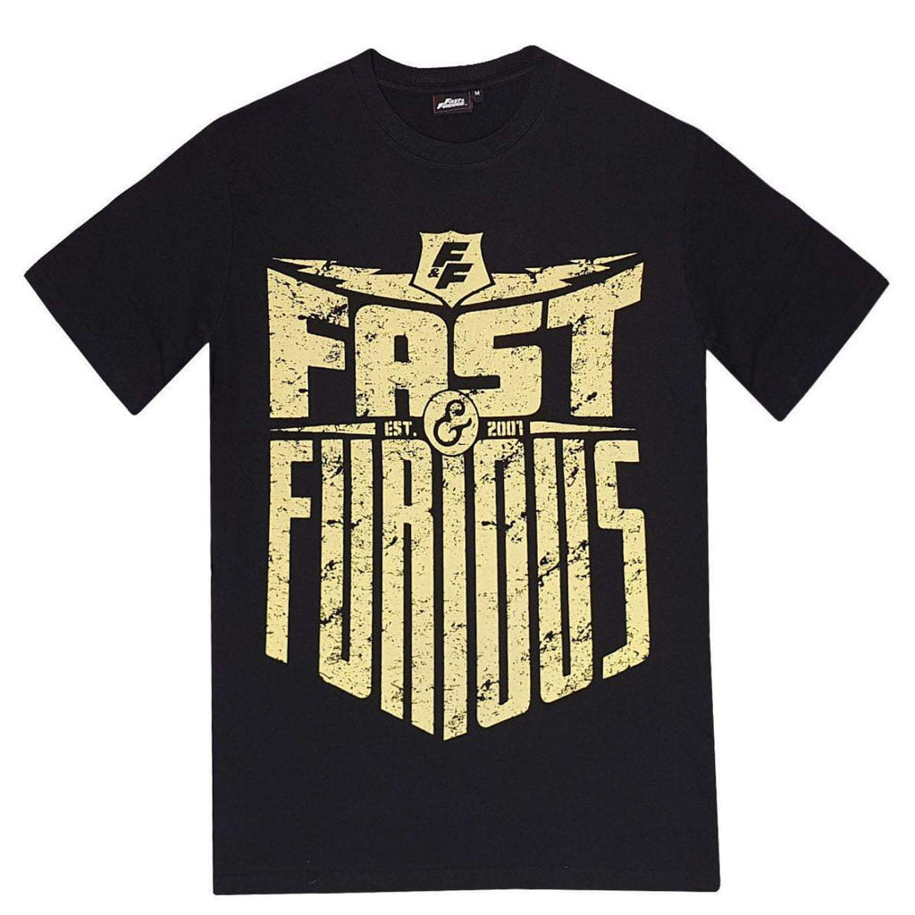 Fast and Furious Men T-Shirt, Short Sleeve Top, Cotton - Fabrica Fantasia