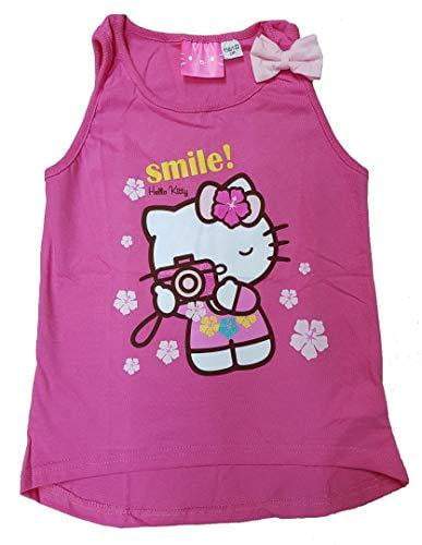 Hello Kitty Kids Top Sleeveless Tunic Sizes 4 to 7 Years - Fabrica Fantasia