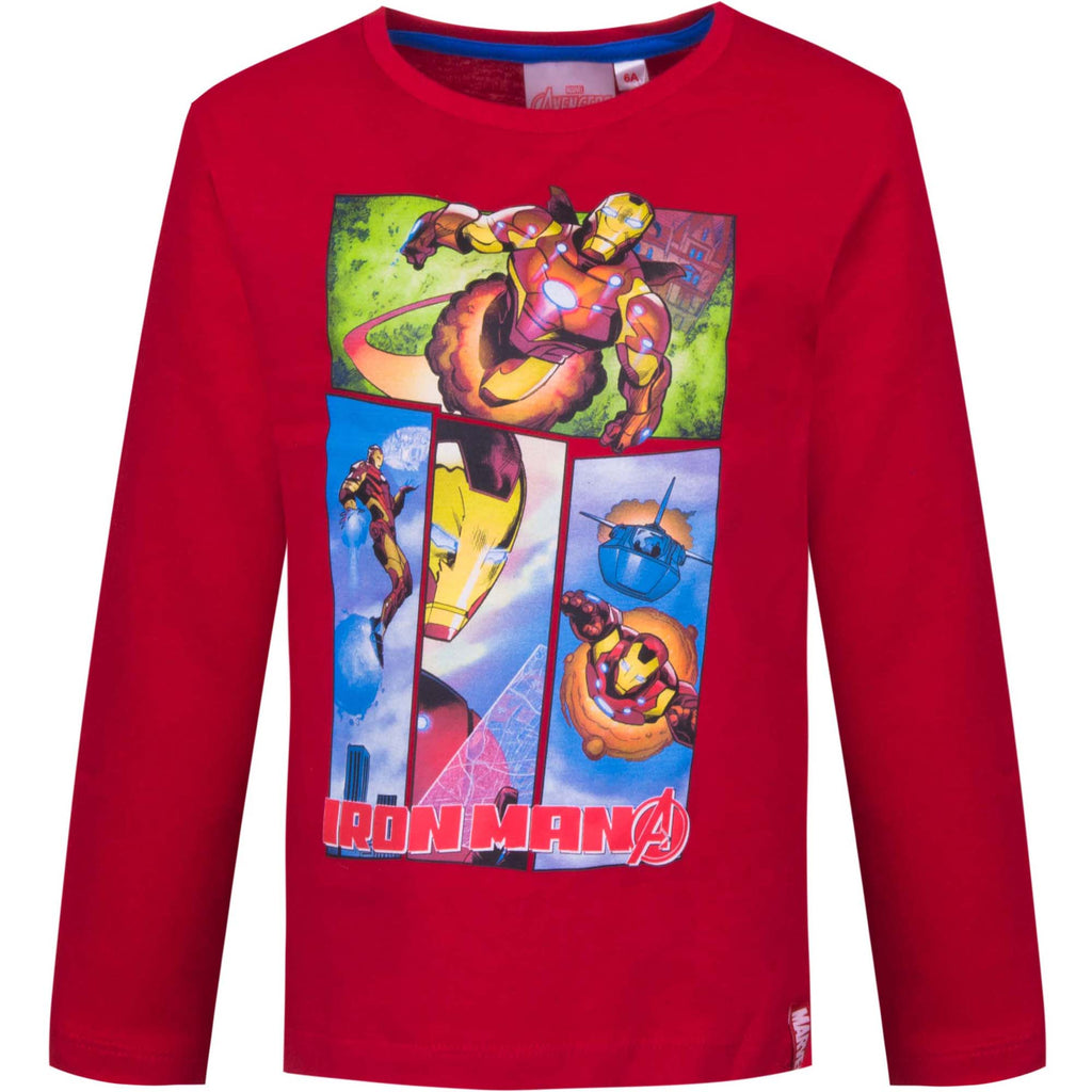 Marvel Avengers Kids T-Shirt Long Sleeve Top - Fabrica Fantasia