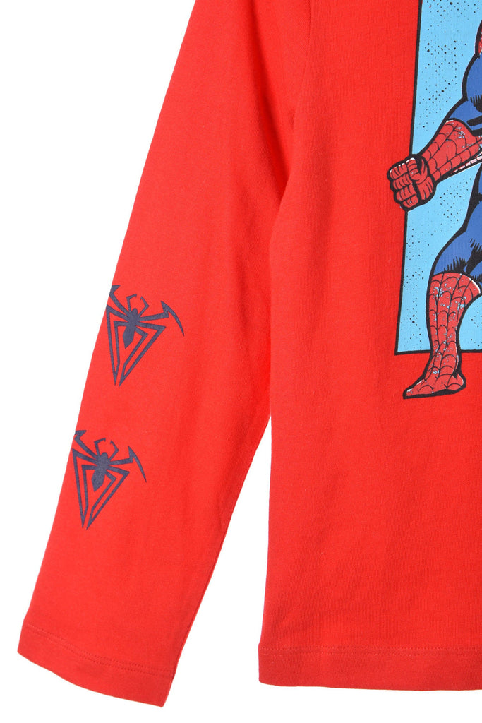 Marvel Spiderman Kids T-Shirt Long Sleeve Top - Fabrica Fantasia