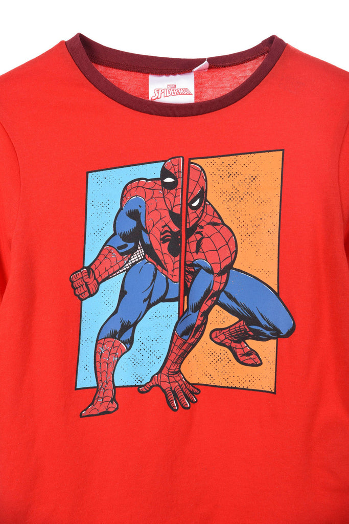 Marvel Spiderman Kids T-Shirt Long Sleeve Top - Fabrica Fantasia