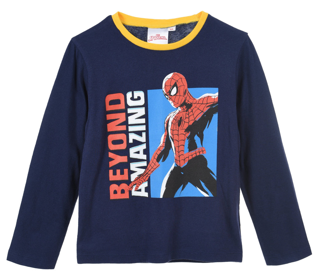 Spider-Man Boys T-Shirt Long Sleeve Top - Fabrica Fantasia