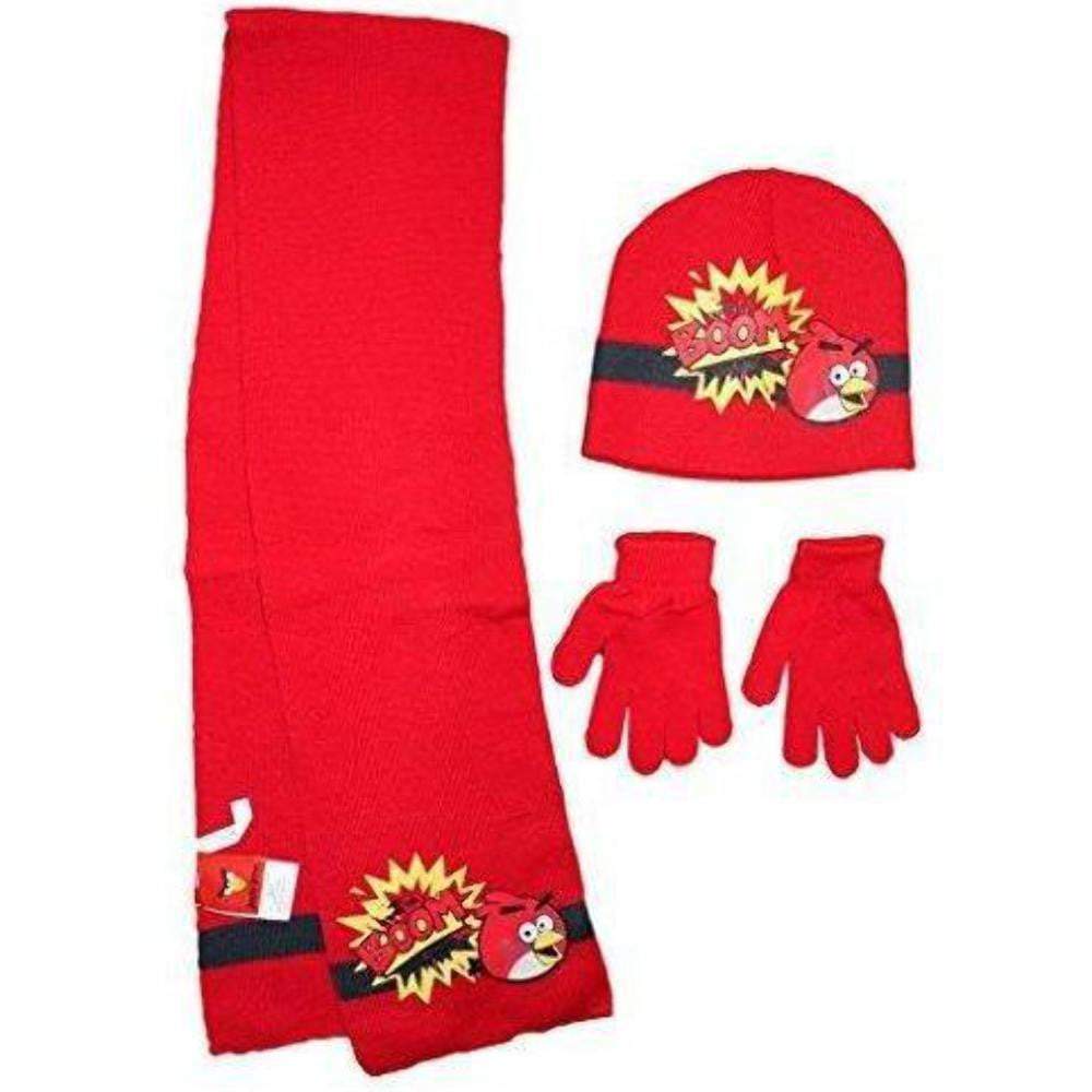 Angry Birds Kids Hat Scarf and Gloves Winter Set - Fabrica Fantasia