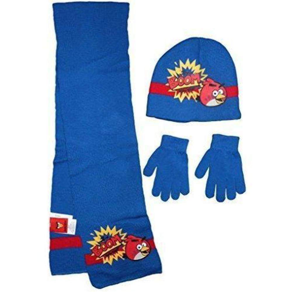 Angry Birds Kids Hat Scarf and Gloves Winter Set - Fabrica Fantasia