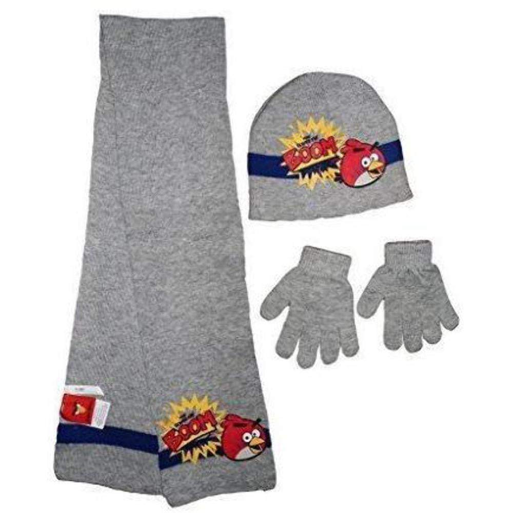 Angry Birds Kids Hat Scarf and Gloves Winter Set - Fabrica Fantasia