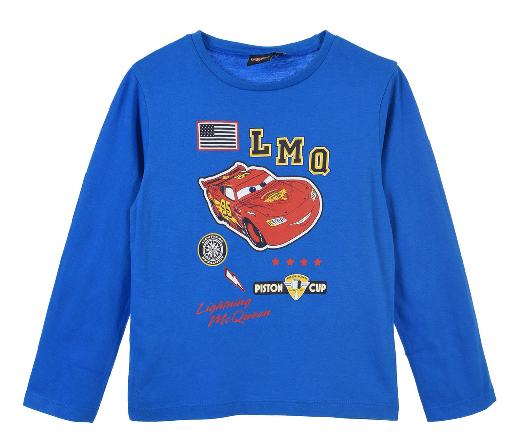 Disney Cars Kids T-Shirt Long Sleeve LMQ Lightning McQueen - Fabrica Fantasia