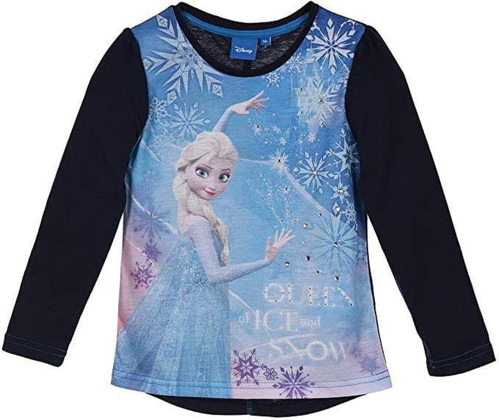 Disney Frozen Elsa Kids T-Shirt Long Sleeve Top - Fabrica Fantasia