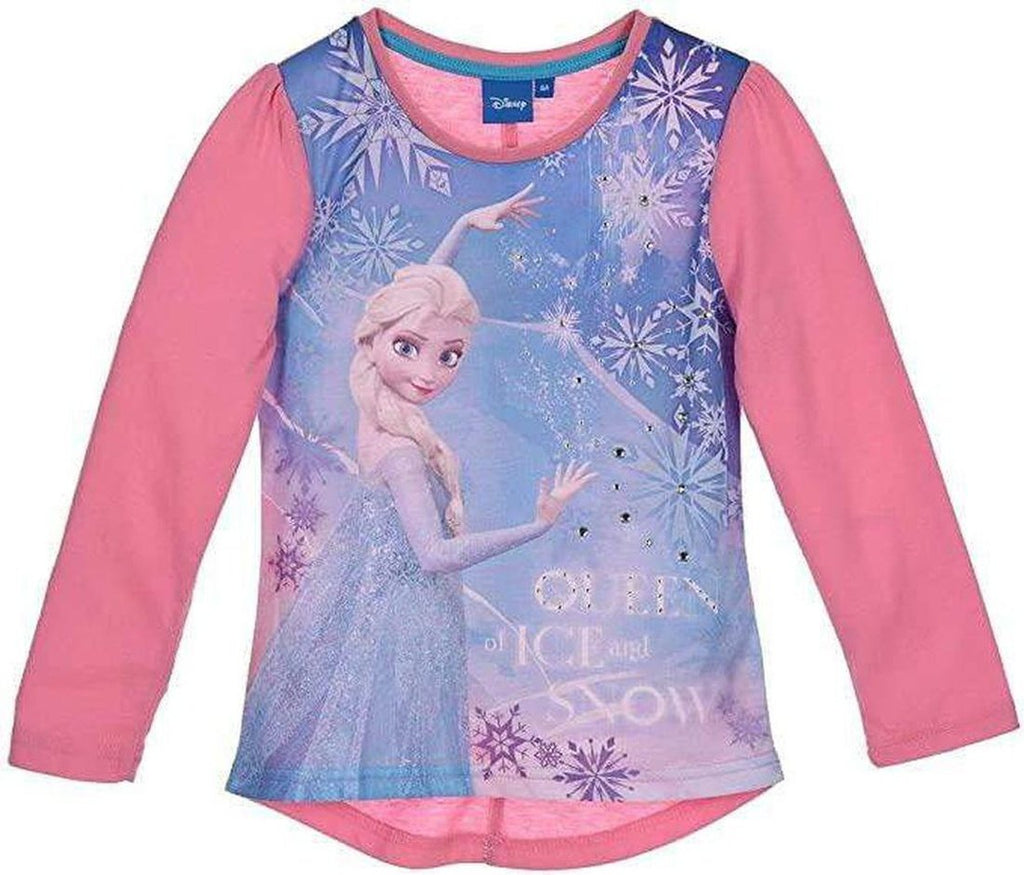 Disney Frozen Elsa Kids T-Shirt Long Sleeve Top - Fabrica Fantasia