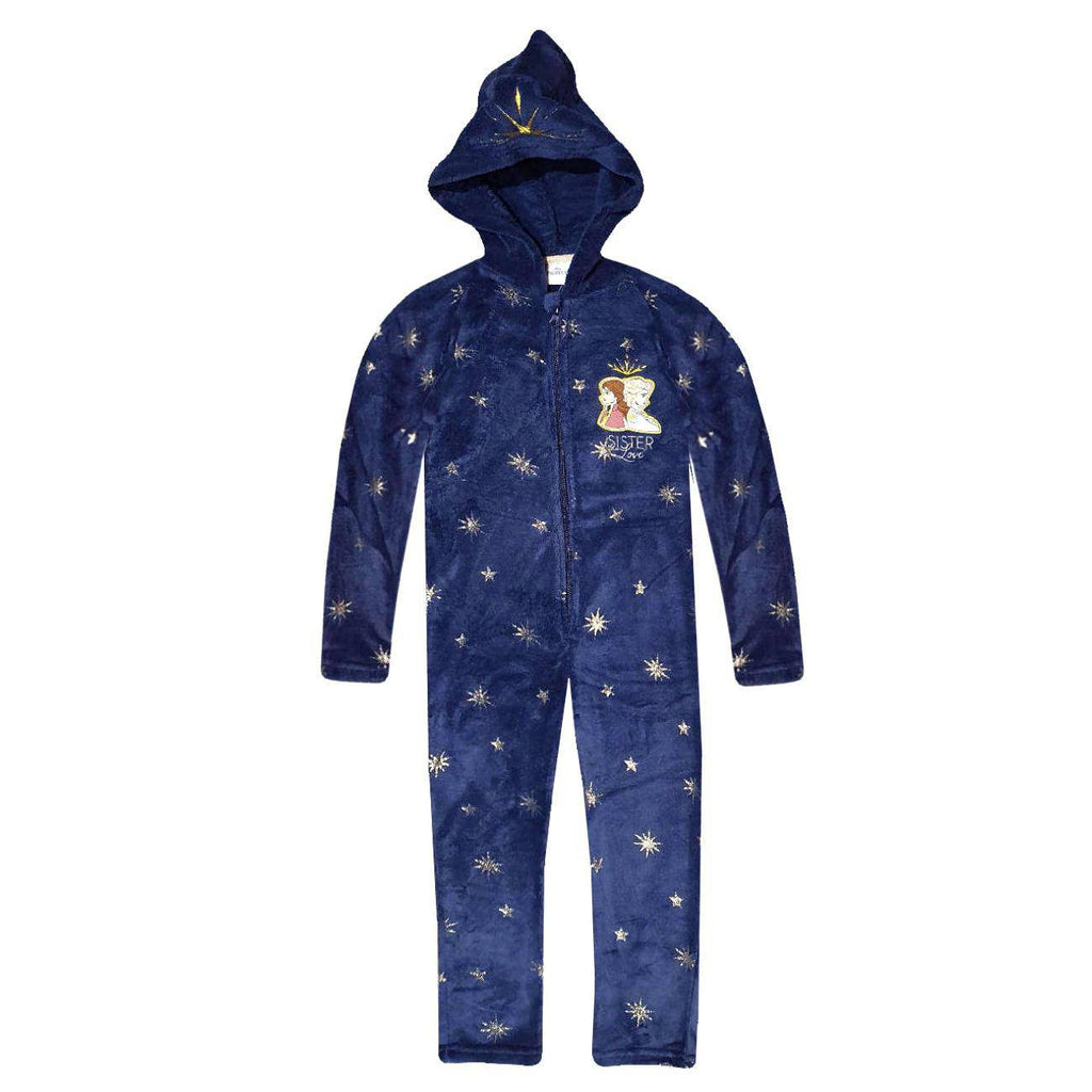 Disney Frozen Girls Kids Fleece Robe Onesie - Fabrica Fantasia