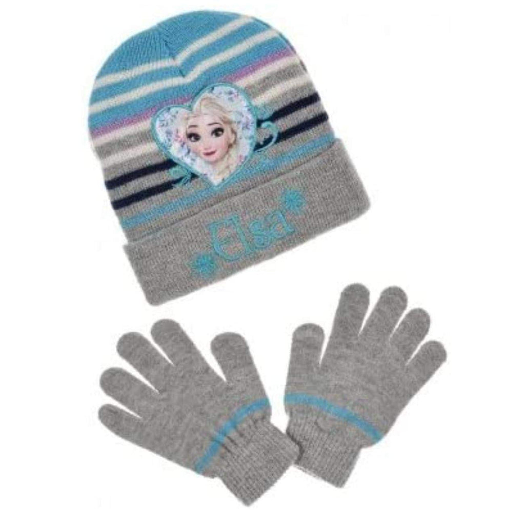 Disney Frozen Kids Hat and Gloves Winter Set - Fabrica Fantasia