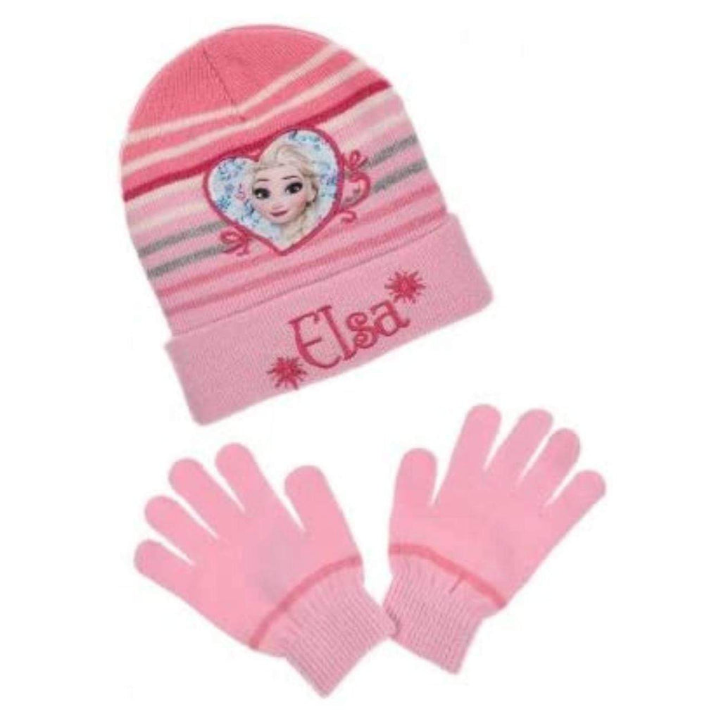 Disney Frozen Kids Hat and Gloves Winter Set - Fabrica Fantasia