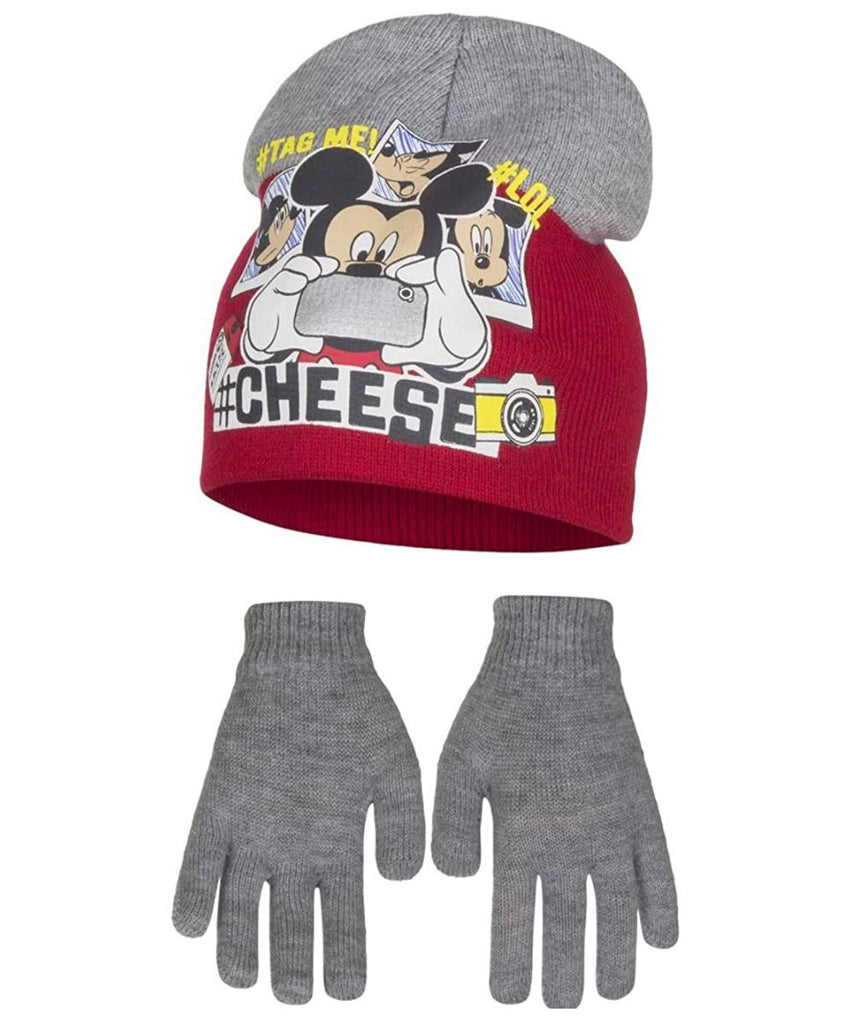 Disney Mickey Kids Hat & Gloves Winter Set - Fabrica Fantasia