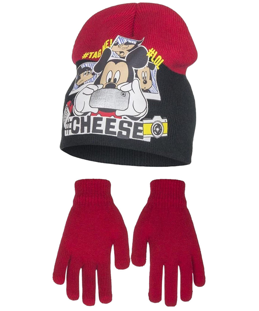 Disney Mickey Kids Hat & Gloves Winter Set - Fabrica Fantasia