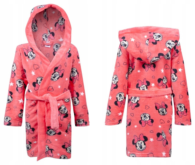 Disney Minnie Kids Fleece Dressing Gown Robe - Fabrica Fantasia