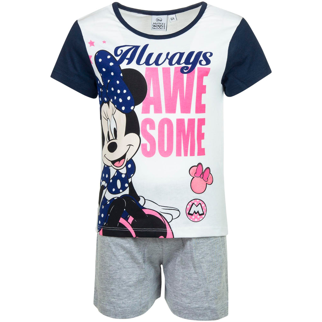 Disney Minnie Mouse Kids Pyjama Nightwear Shorts Set - Fabrica Fantasia