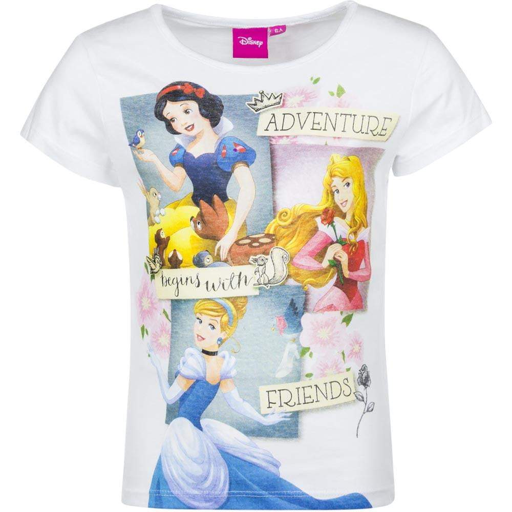 Disney Princess Girls T-Shirt Short Sleeve - Fabrica Fantasia