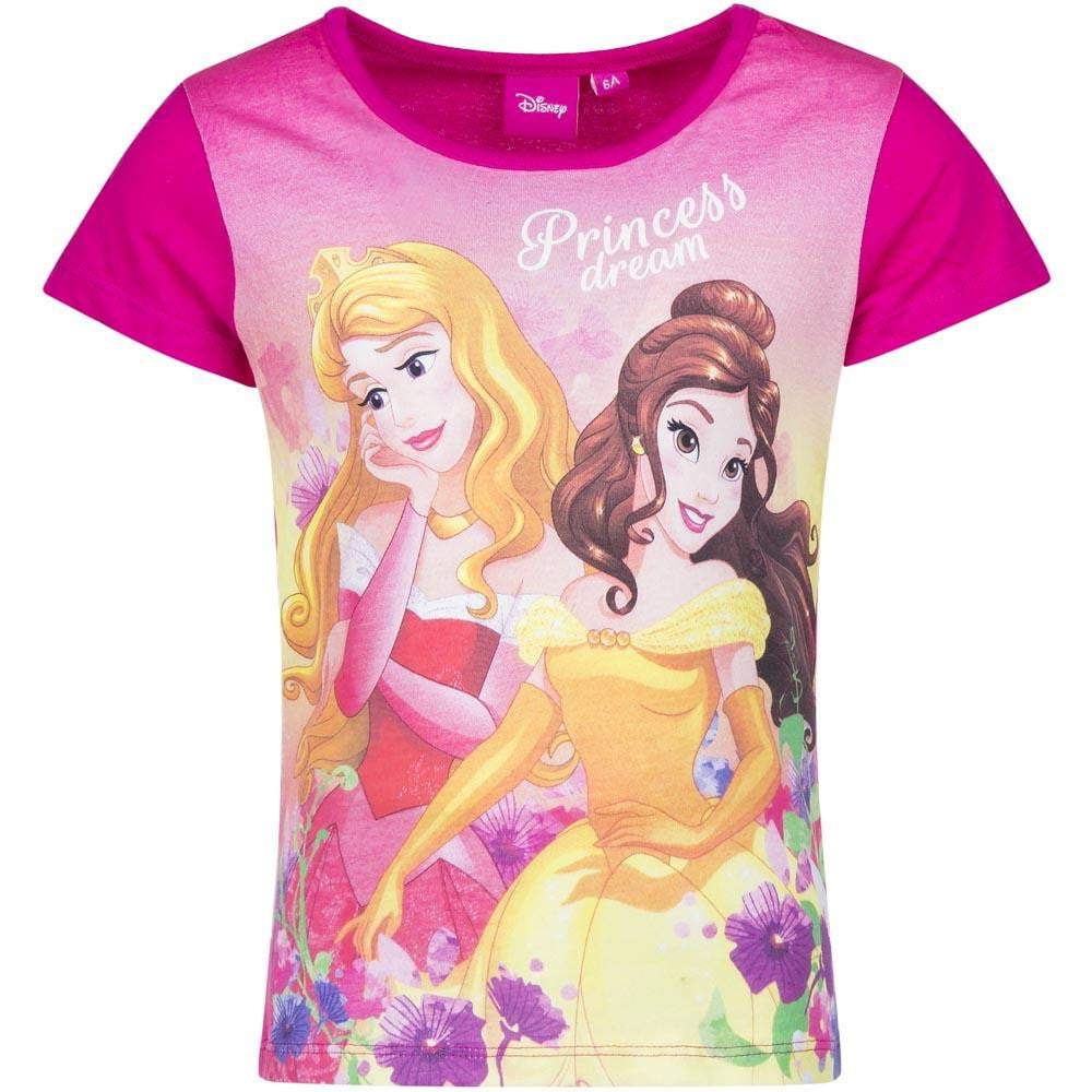 Disney Princess Girls T-Shirt Short Sleeve - Fabrica Fantasia