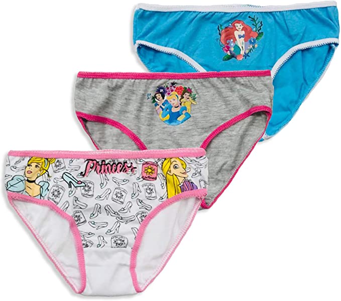 Disney Princess Kids Underwear Set 3 Briefs - Fabrica Fantasia