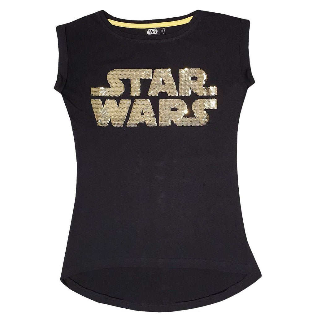 Disney Star Wars Women T-Shirt Reversible Sequins - Fabrica Fantasia