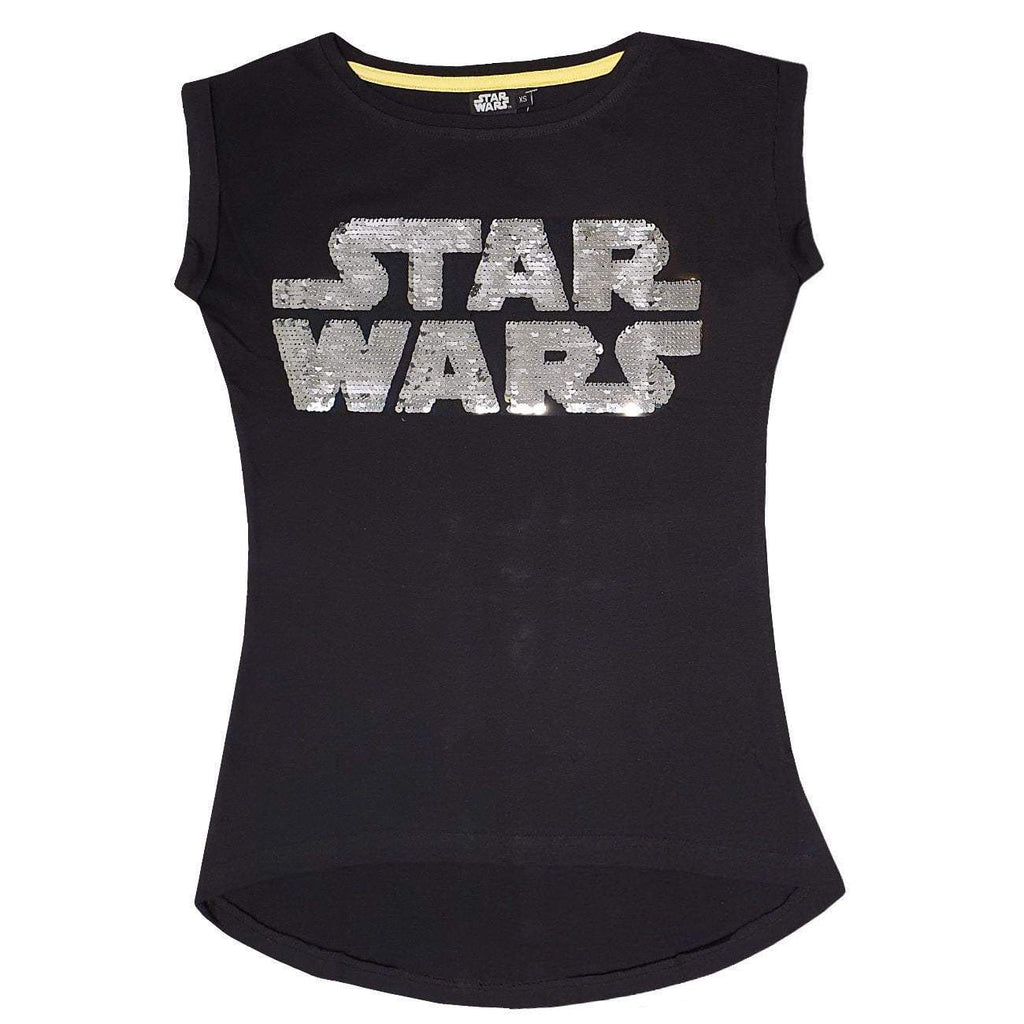 Disney Star Wars Women T-Shirt Reversible Sequins - Fabrica Fantasia