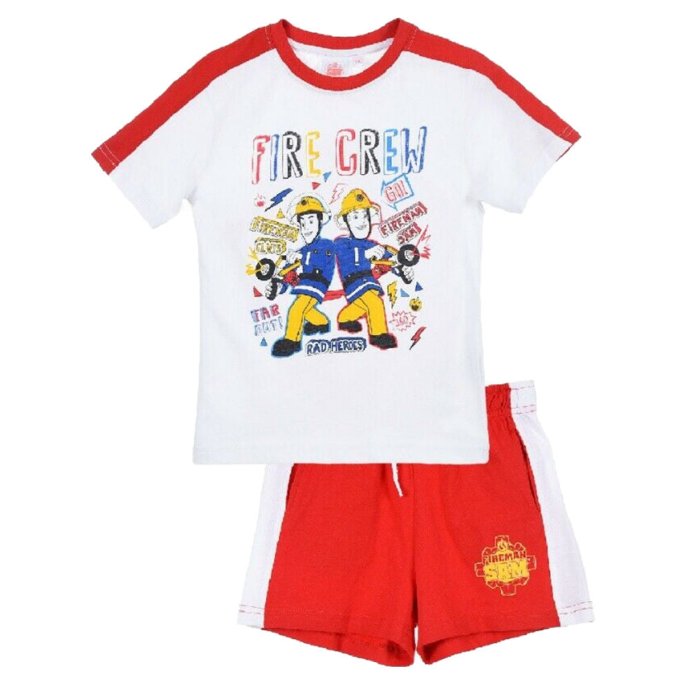 Fireman Sam Kids Outfit Set Top and Shorts - Fabrica Fantasia