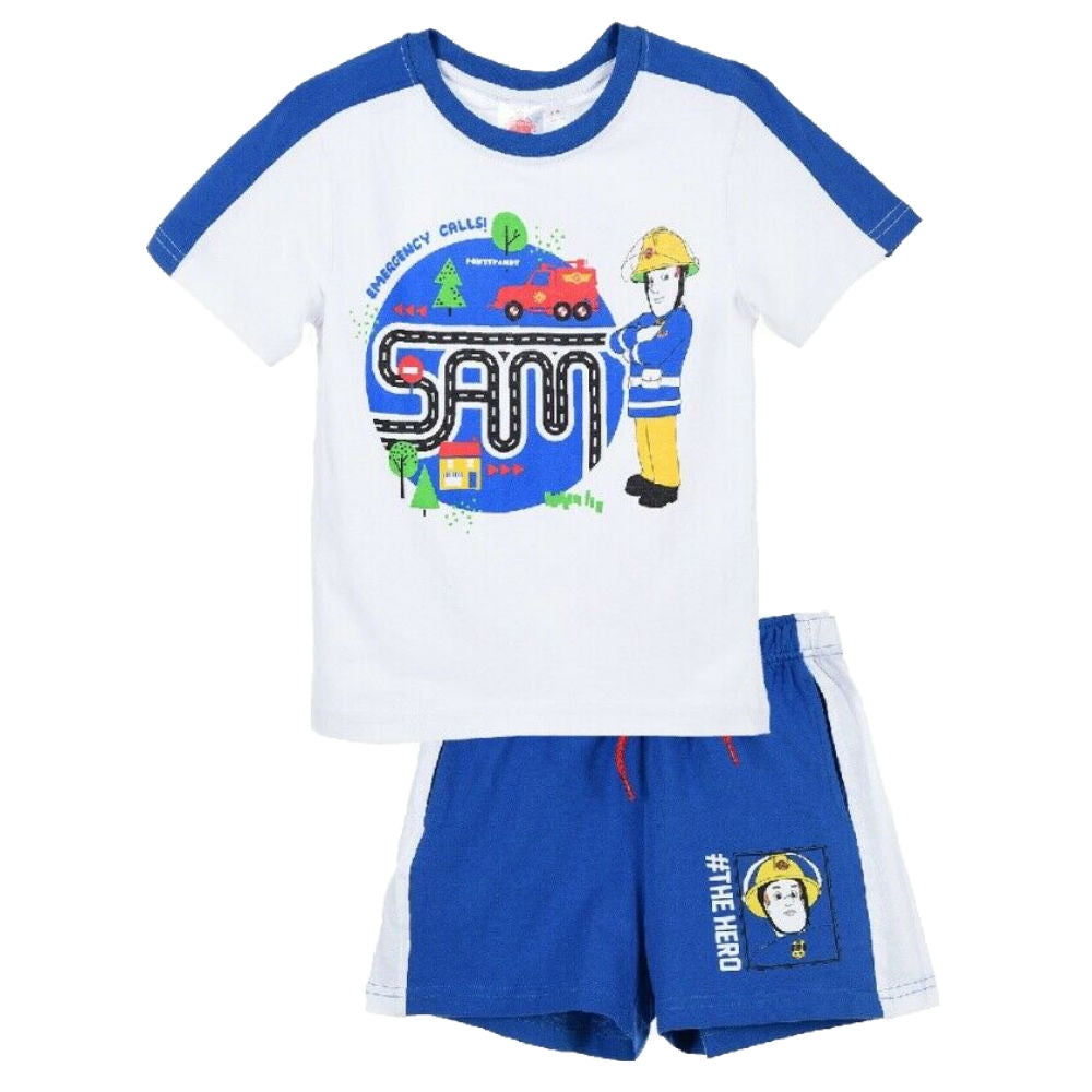 Fireman Sam Kids Outfit Set Top and Shorts - Fabrica Fantasia