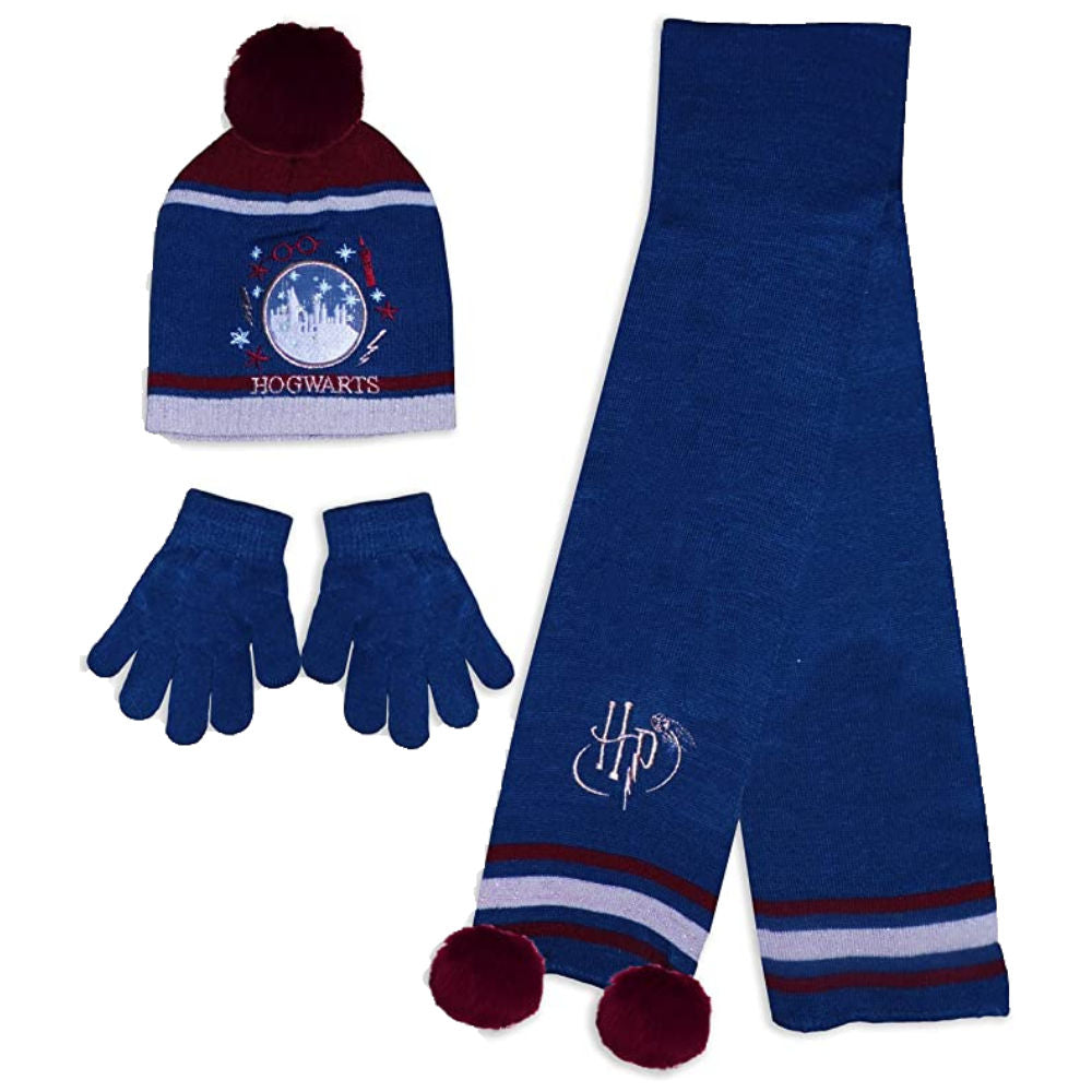 Harry Potter Kids Hat, Scarf & Gloves Winter Set Hogwarts Castle - Fabrica Fantasia