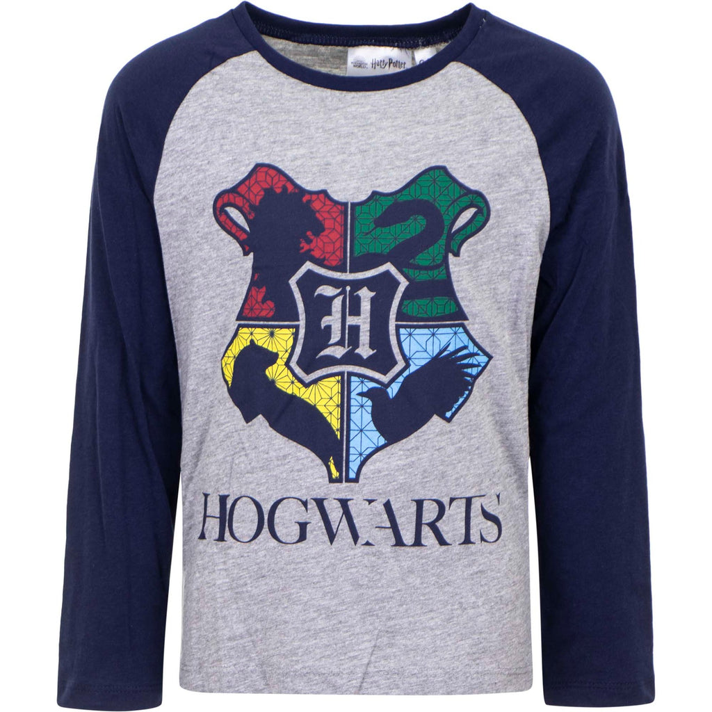 Harry Potter Boys T-Shirt Long Sleeve, Hogwarts - Fabrica Fantasia