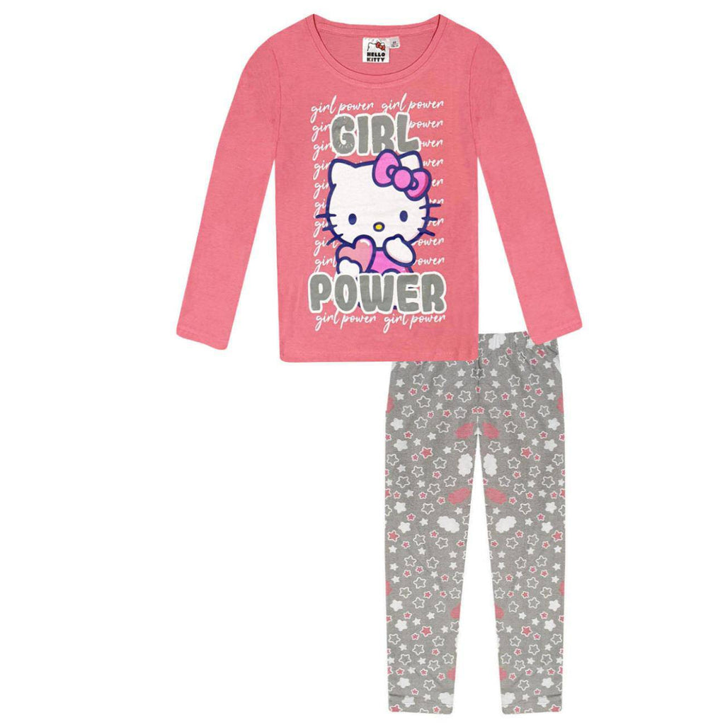 Hello Kitty Kids Pajama Long Sleeve Nightwear Set - Fabrica Fantasia