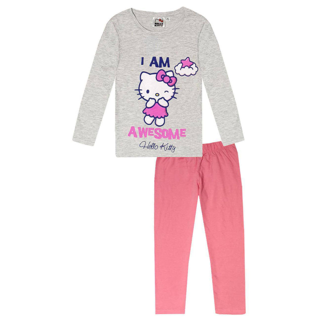 Hello Kitty Kids Pajama Long Sleeve Nightwear Set - Fabrica Fantasia