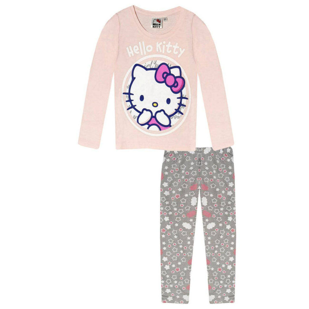 Hello Kitty Kids Pajama Long Sleeve Nightwear Set - Fabrica Fantasia