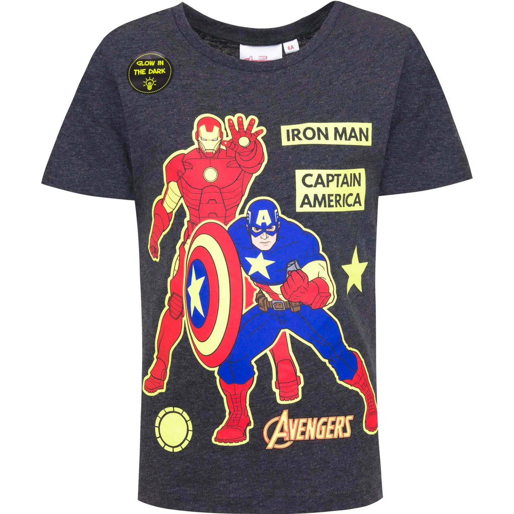 Marvel Avengers Kids T-Shirt - Glow In The Dark - Fabrica Fantasia