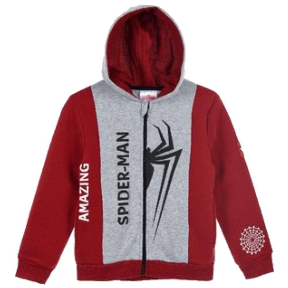 Marvel Spider-Man Kids Jacket with Hoodie - Fabrica Fantasia