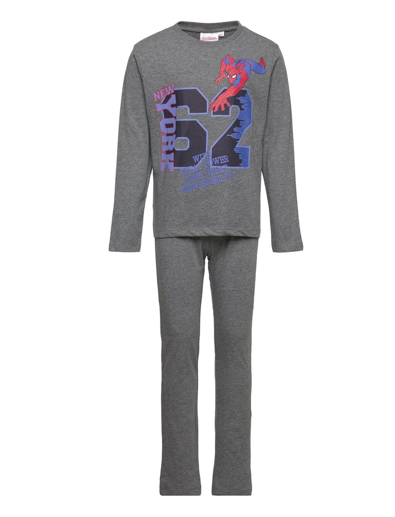 Marvel Spiderman Kids Pajama Long Sleeve Set Nightwear - Fabrica Fantasia