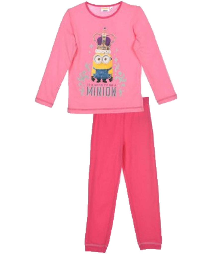 Minions Girls Pyjama Nightwear Set, Cotton - Fabrica Fantasia