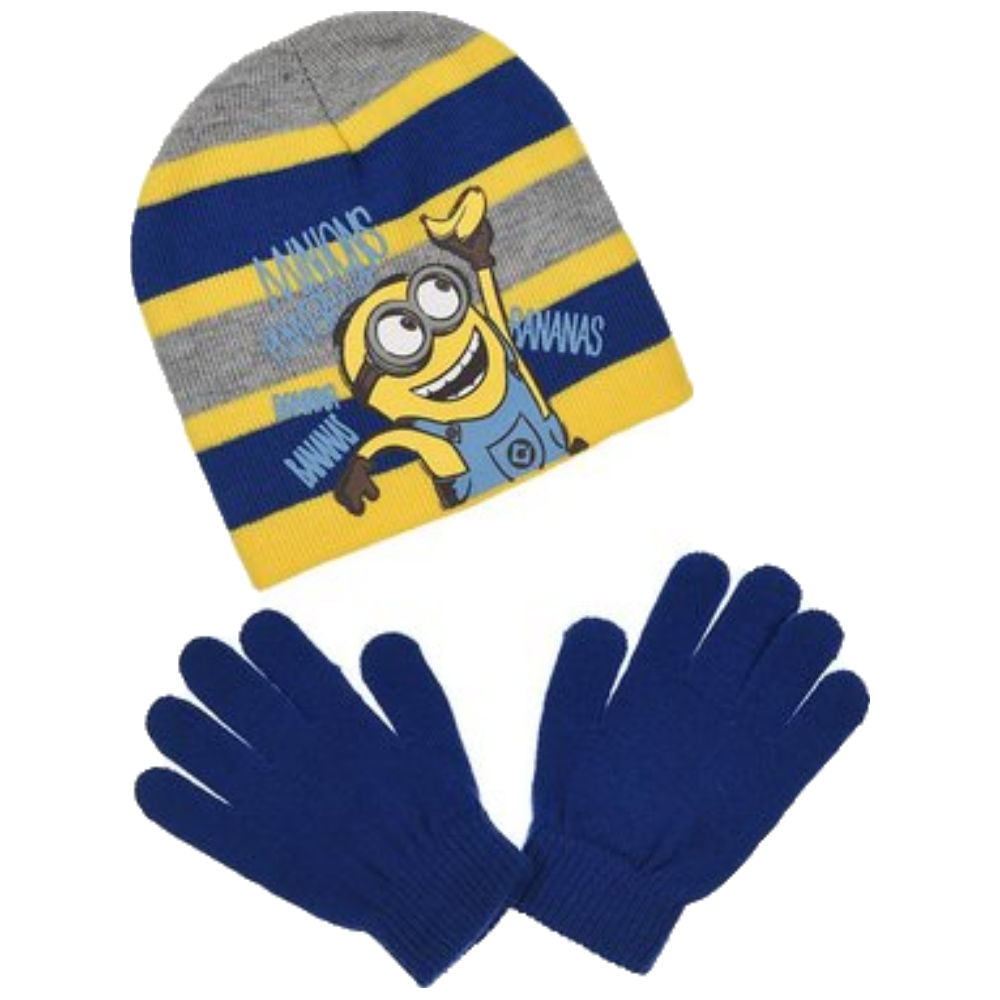 Minions Kids Hat & Gloves Winter Set - Fabrica Fantasia