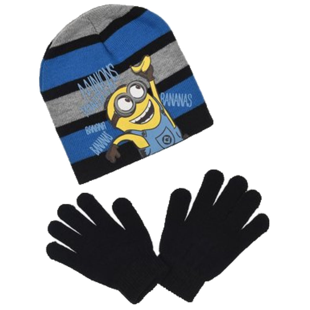 Minions Kids Hat & Gloves Winter Set - Fabrica Fantasia