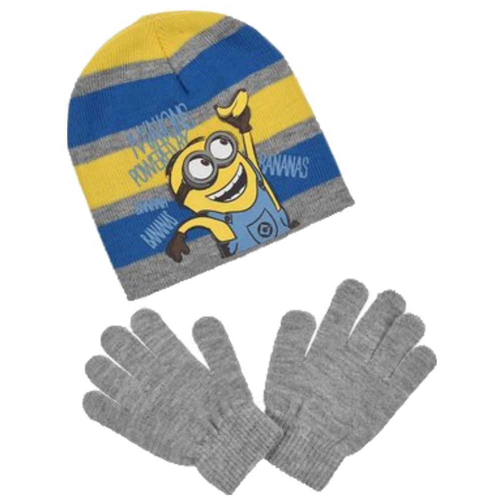 Minions Kids Hat & Gloves Winter Set - Fabrica Fantasia