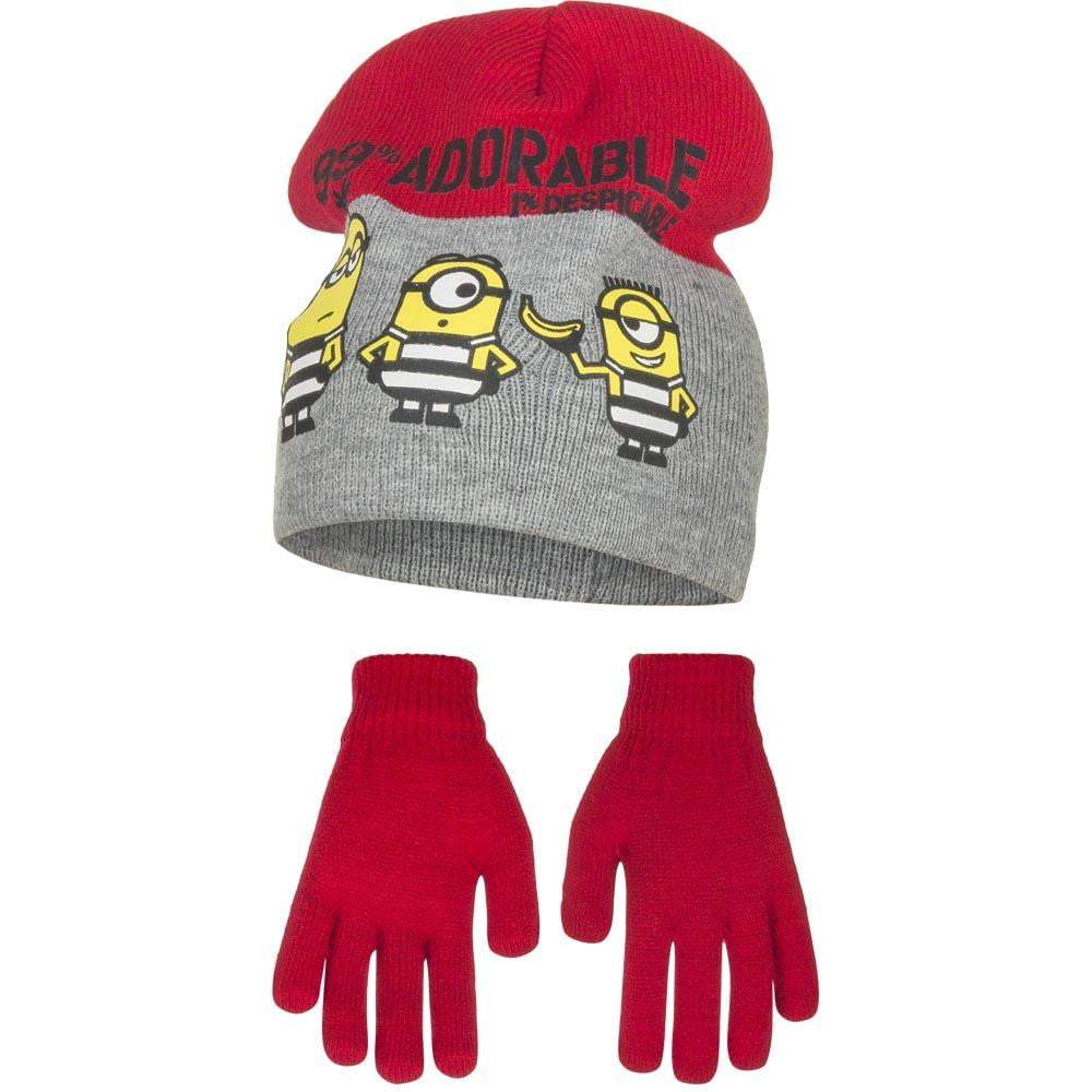 Minions Kids Hat and Gloves Winter Set - Fabrica Fantasia