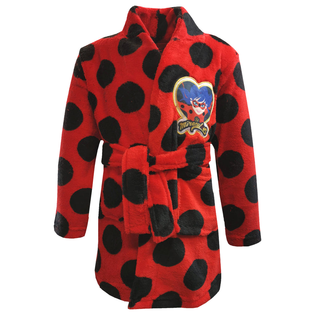 Miraculous Ladybug Kids Fleece Robe 3-4 Years - Fabrica Fantasia