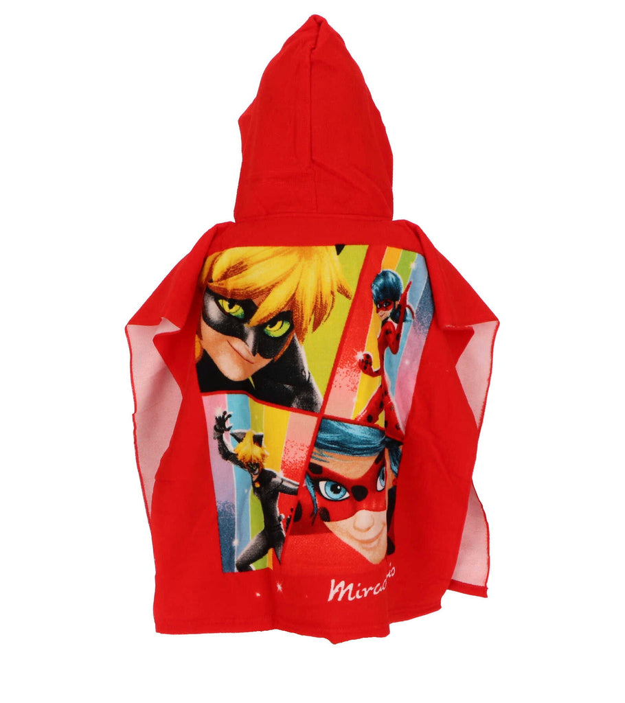 Miraculous Ladybug Kids Poncho Towel With Hood - Fabrica Fantasia