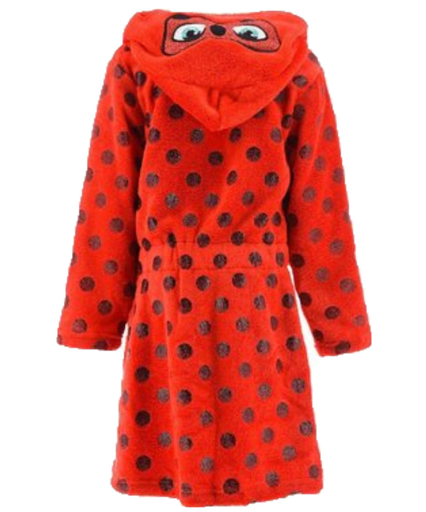 Miraculous Ladybug Kids Robe Hooded Dressing Gown - Fabrica Fantasia