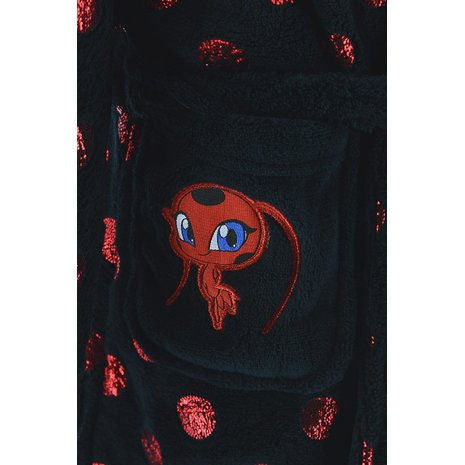 Miraculous Ladybug Kids Robe Hooded Dressing Gown - Fabrica Fantasia