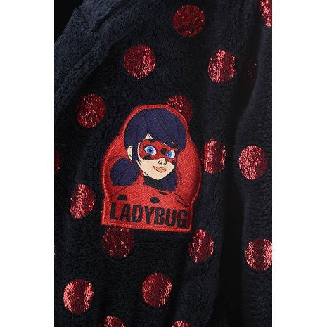 Miraculous Ladybug Kids Robe Hooded Dressing Gown - Fabrica Fantasia